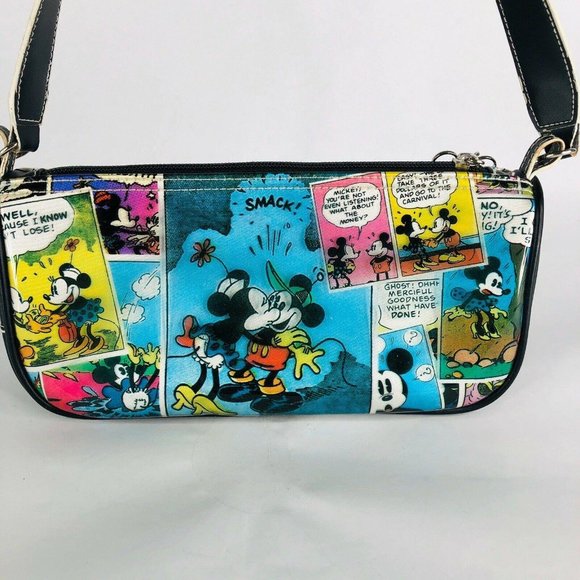 Disney Mickey Mouse Comics Vinyl Purse Cartoon Zip - Picture 2 of 11